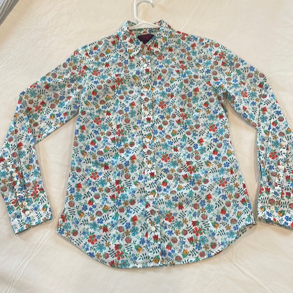 J.Crew Liberty print button down shirt